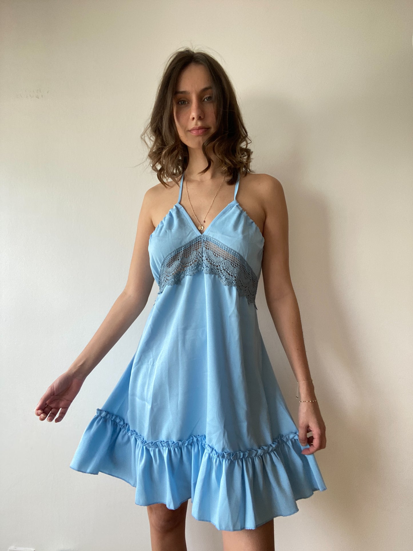 Robe azur bohème